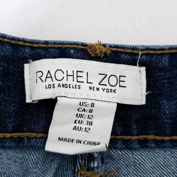 NWT Rachel Zoe Denim Maxi Skirt Size 8 Blue Raw Hem Boho - Picture 3 of 7